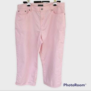 Ralph Lauren Lauren Jeans Company Capri Jeans Pants Women’s 16 Pink